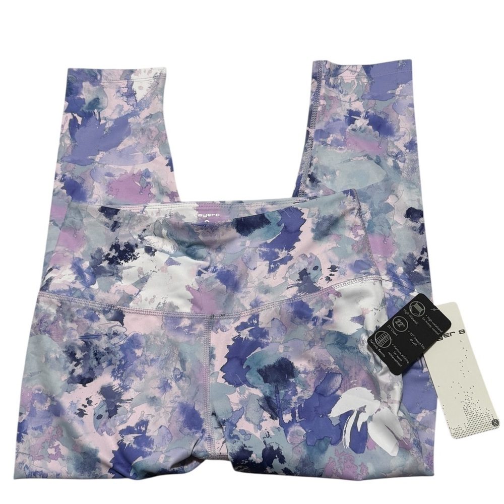 NWT Layer 8 Garden Eve Floral Capri Leggings Women’s Small High Rise Yoga Workou
